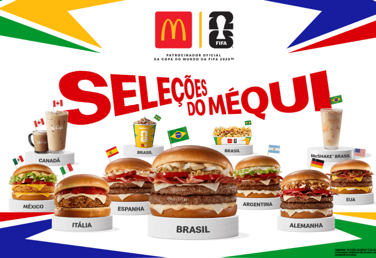 cardápio da Seleções do Méqui, promoção do McDonald's.